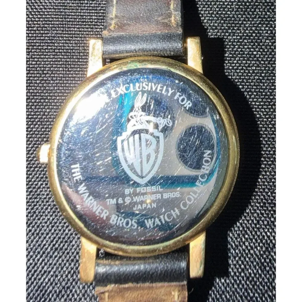 Vintage Warner Bros Studio Store Collectible Special Edition Fossil Watch 90s